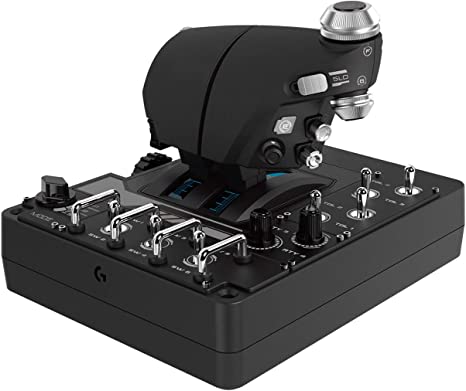 Logitech X56 H.O.T.A.S. RGB Throttle Stick Simulation 945-000058 - BLACK New