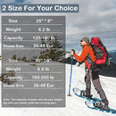 B09DYWGNDW 4-in-1 Lightweight Terrain Snowshoes Set Men/ Women/ Youth/ Kids - Brand New