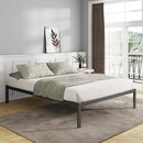 Novilla 14 Inch Full Size Bed Frame, Metal Platform Frame No Box Spring Black - Like New