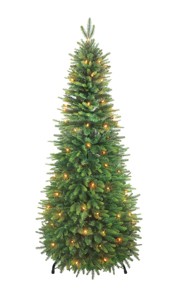 TOP TREASURES 6FT PRE-LIT POP-UP CHRISTMAS TREE, COLLAPSIBLE, - Scratch & Dent