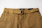 BLU ROCK NEW YORK MEN SLIM FIT STRETCH BELTED CARGO SHORTS SIZE: MEN 32 - KHAKI - Like New