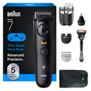 BRAUN SERIES 7 ALL-IN-ONE BEARD & BODY GROOMING MEN CORDLESS - BLACK - Brand New