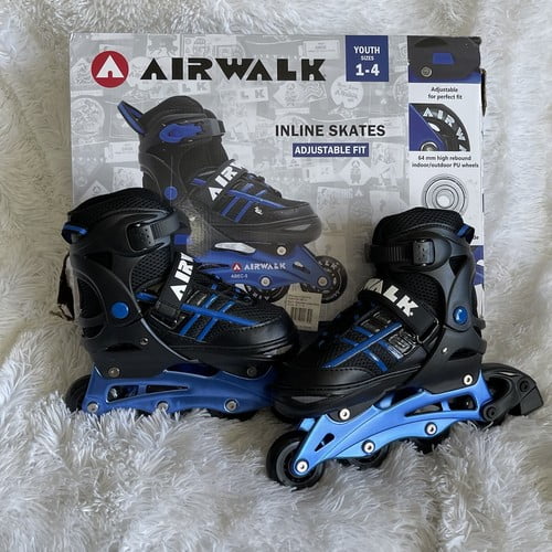 AIRWALK INLINE SKATES SIZE 5-8 - BLUE - Like New