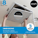 SIMPLY 20X20X1 AIR FILTER, MERV 8, MPR 600, 6 PACK, MF202016 - WHITE - Brand New