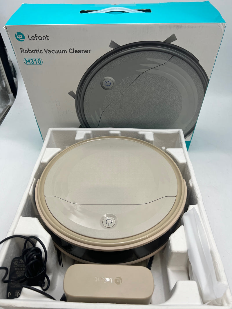 LEFANT M310 ROBOT VACUUM CLEANER-4500PA SUCTION, BRUSHLESS, APP - CHAMPAGNE GRAY Like New