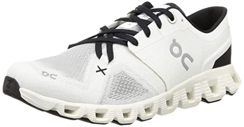 ON MEN'S CLOUD X 3 SHIFT SNEAKERS IVORY/BLACK SIZE 9 Like New