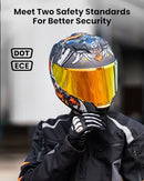 ILM ECE DOT Fiberglass Full Face Motorcycle Lightweight Dual Visor B0CJ4X2JJP - Brand New