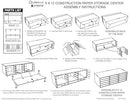 Classroom Keepers 9" x 12" Construction Paper Storage, 15-Slot, White - Brand New