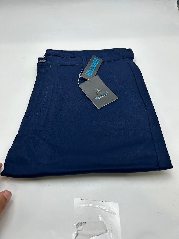 BLUE ICE STRETCH PANTS - SIZE: MEN 36 - NAVY - Brand New