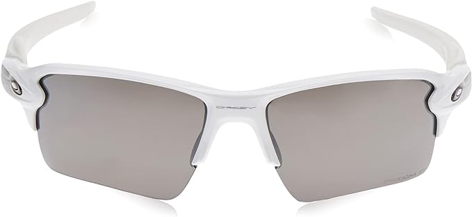 OAKLEY Flak 2.0 XL Rectangular Sunglasses - Prizm Black Polarized/Polished White - Like New