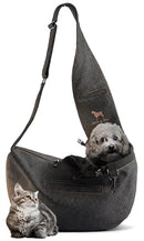 NOAH PAW DOG SLING CARRIER SMALL DOGS 5-18LB DOG-CARRIER PADDED STRAP - BLACK - Brand New