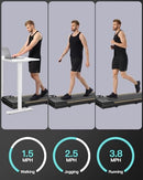 UMAY UNDER DESK TREADMILL WITH INCLINE, MINI WALKING PAD, S1 - BLACK/ORANGE - Like New