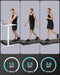 UMAY UNDER DESK TREADMILL WITH INCLINE, MINI WALKING PAD, S1 - BLACK/ORANGE - Like New