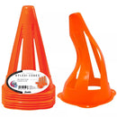 FRANKLIN SPORTS MLS FLEXI CONES 4CT POLYETHYLENE FIELD EQUIPMENT - BRIGHT ORANGE - Like New