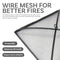 Sunnydaze Heavy-Duty Steel Mesh Fire Pit Spark Screen Cover - 36" Square - Black - Like New