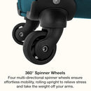 U.S. TRAVELER Anzio Softside Expandable Spinner Luggage 26" US08120E26 - TEAL - Brand New