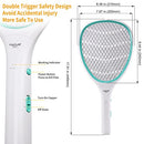 FAICUK 2 PACK BUG ZAPPER RACKET ELECTRIC FLY SWATTER - WHITE/LIGHT GREEN - Like New