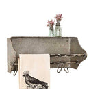 Colonial Tin Works Galvanized Metal Toolbox Wall Rack Towel Bar 74138 - Grey - Brand New