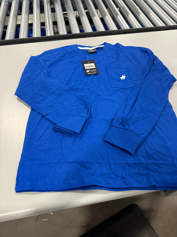 PACIFIC POLO CLUB MEN'S PACIFIC POLO CLUB SOFT BREATHABLE TEES - SIZE: M - BLUE - Brand New