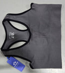 HEATHYOGA HIGH IMPACT SPORTS BRA FOR WOMEN,SUPPORT PADDING - SIZE WOMEN L - GRAY - Like New