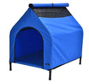 Amazon Basics Elevated Portable Pet House Small (35 x 32 x 26 Inches) - Blue - Like New