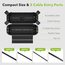 BN-LINK 6 PACK OUTDOOR EXTENSION CORD SAFETY COVER WATERPROOF BLACK - Like New