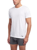 PF19M23051 PUMA 3 Pack Crew Neck T-shirts Undershirt, Men M, White - Like New