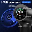 DARKIRON Double-Head Deep Tissue 4 Speeds Percussion Massage Gun - BLACK - Like New