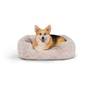 Best Friends by Sheri Lux Lounge Calming Faux Fur Dog Bed, Cream, Medium - Brand New