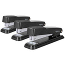 AMAZON BASICS FULL-STRIP METAL OFFICE DESKTOP STAPLER 20 SHEET 3 PACK BLACK - Like New