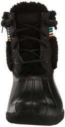 SPERRY MENS SHOES WOMEN'S SALTWATER SHERPA BOOT - SIZE WOMEN'S 8, RAINBOW BLACK - Like New