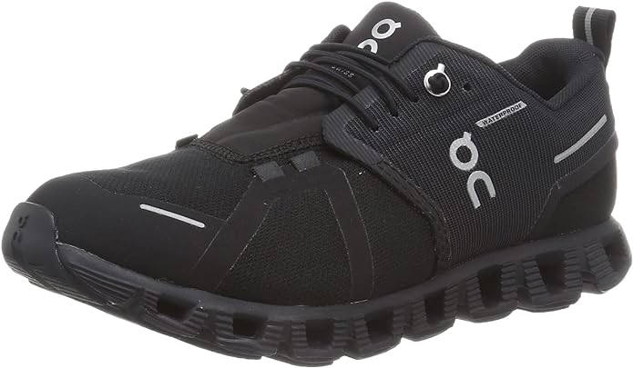 59.98838 On Women's Cloud 5 Waterproof Shoes in Black WOMEN ALL - Scratch & Dent