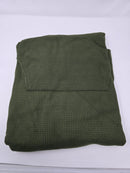 BLUE ICE MEN'S WAFFLE KNIT PULLOVER SWEATER HOODIE - SIZE: MEN 3XL - OLIVE - Brand New