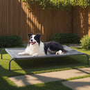 BEDSURE OUTDOOR ELEVATED COOLING DOG BED LARGE SIZED DOG 49IN - GRAY - Like New