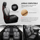 KIVAGURU FRONT SEAT COVERS 2 PCS WATERPROOF LEATHER CAR SEAT PROTECTORS - BLACK - Like New