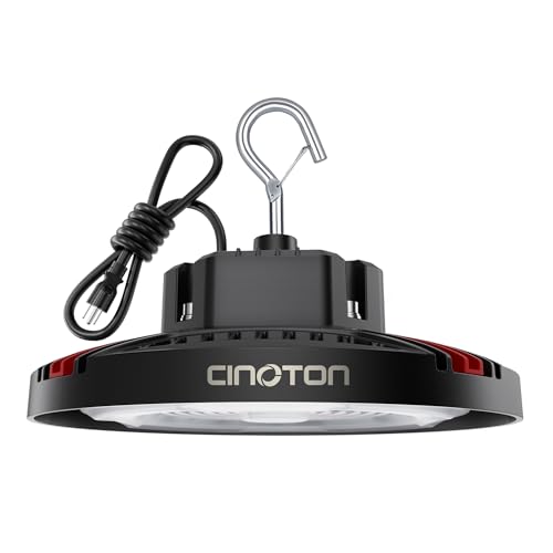 CINOTON 160W UFO LED High Bay Light Aluminum LED Shop Lights with 24000LM - Like New