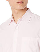 AMAZON ESSENTIALS MEN LONG-SLEEVE CASUAL POPLIN SHIRT - SIZE: MEN XXL - PINK - Brand New