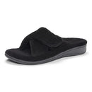 VIONIC WOMEN'S RELAX HOUSE SLIPPER BLACK - SIZE 5 - BLACK Like New