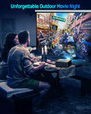 HISION Projector 4K WiFi Bluetooth Outdoor Projectors 1080P Native HI-06 - Black - Like New