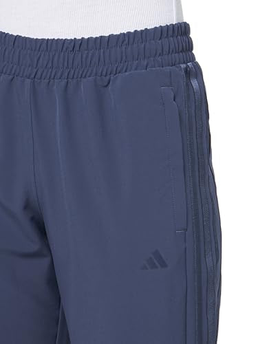 IK5472 Adidas Women Pacer All Gym 3-Stripes Woven Pants Shadow Navy M - Brand New