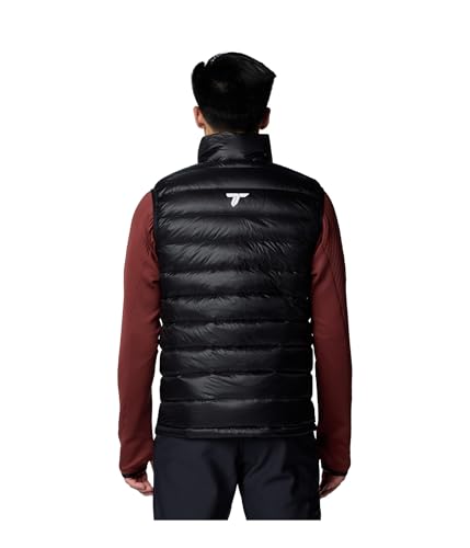 WO8959 Columbia Men Arctic Crest Down Vest Black M - Brand New