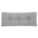Klear Vu The Gripper Non-Slip Tufted Bench Cushion 43" - Chenille Gray - Brand New