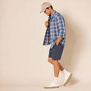 Amazon Essentials Men's Slim-Fit 9" Chino Shorts Dark Navy Size 32 - Like New