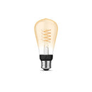 PHILIPS HUE SMART 60W ST19 FILAMENT LED BULB SOFT WARM WHITE LIGHT 2 PACK - Like New