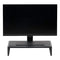 REALSPACE ACADIA WOOD/METAL MONITOR STAND, 4-1/2"H X 21-1/2"W X 10"D - BLACK - Brand New