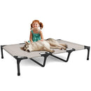 FIOCCO Elevated Dog Bed - Chew Proof Mesh for Large Dogs B0CL6LTJL5 - Beige - Like New