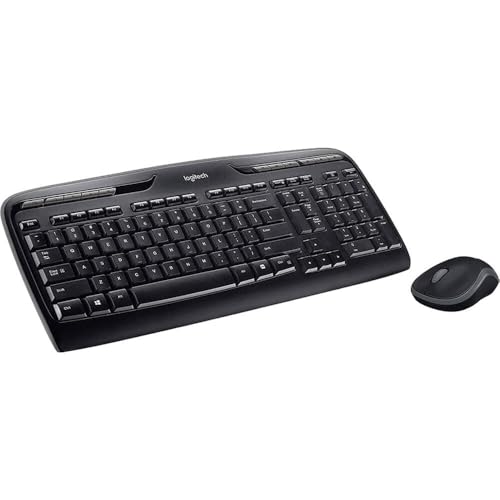 LOGITECH MK320 WIRELESS DESKTOP SET KEYBOARD/MOUSE USB - BLACK - Brand New