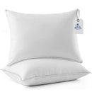 DAN RIVER Double Needle Pillows King (20x36), Set of 2 | Hotels Essentials White - Like New