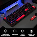LEMOKEY X5 Wired Gaming Mechanical Keyboard Windows/Linux - RED/BLACK - Like New