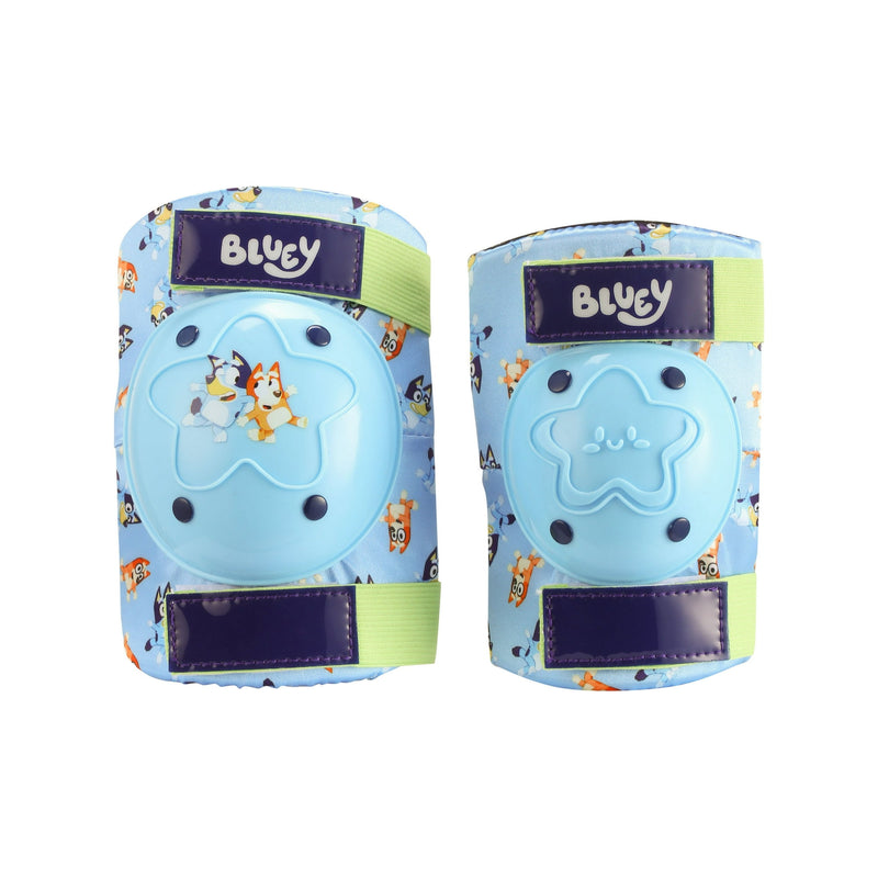 BLUEY PROTECTIVE GEAR SET KNEE PAD 4PC - BLUE - Brand New